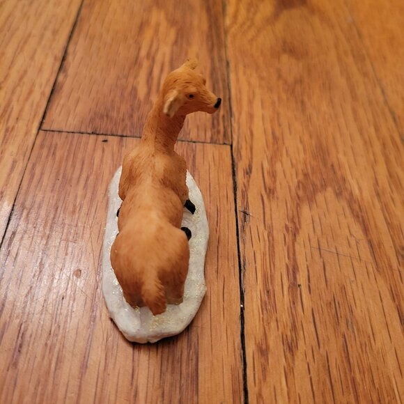 Lemax Laying Fawn Deer Figurine On Snow Base Collectible Christmas Village - Picture 6 of 6